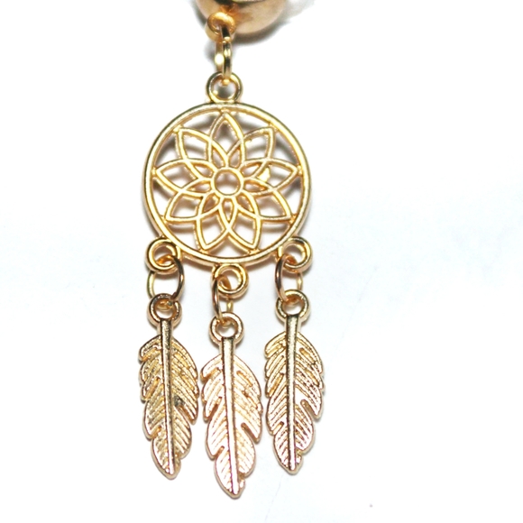 Golden dreamcatcher belly ring - Picture 7 of 7